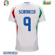 Italia Gianluca Scamacca #9 Bortedrakt EM 2024 Kortermet